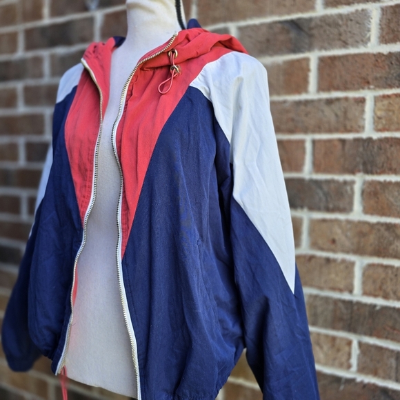 Colorblock Windbreaker Jacket Retro - Picture 5 of 9
